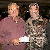 McDOWELL SOUTH RV SUPPORTS POTOSI ELKS – Kyle McDowell of McDowell South RV presented a donation check to Randy Eaton, Potosi Elks Lodge #2218, for the Annual Elks Christmas Charity Program that is coming soon. The Annual Charity Auction at the Potosi Elks has been scheduled for Saturday, Dec. 5th, 2020.