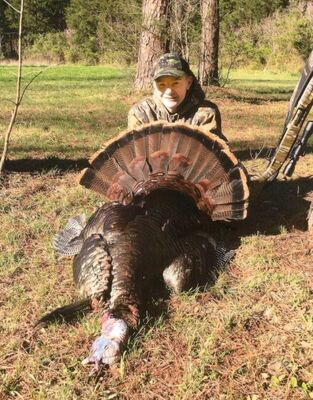 NICE BIRD – Tyler Coleman is pictured with his first ever ‘Long Beard’. Tyler’s gobbler weighed 24 pounds, had a 9 1/2” beard and 7/8” spurs. Tyler is the son of Anna and Wayne Coleman and they are proud of him! Coleman took the gobbler on Sunday, April 11th, 2021.  (Sub. Photo)